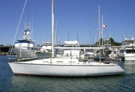 Schock 35 sailboat under sail