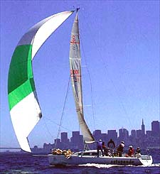 Schock 40 sailboat under sail