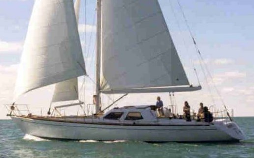 Scorpio 53 sailboat under sail