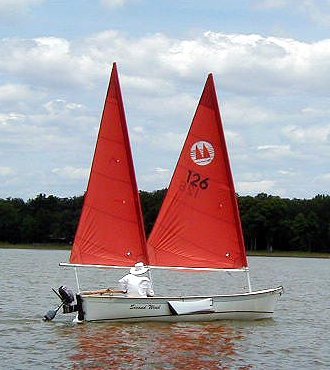 Sea pearl 21 sailboat under sail