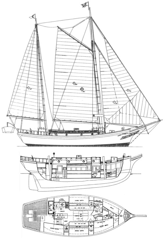 Sea Witch Angelman sailboat under sail