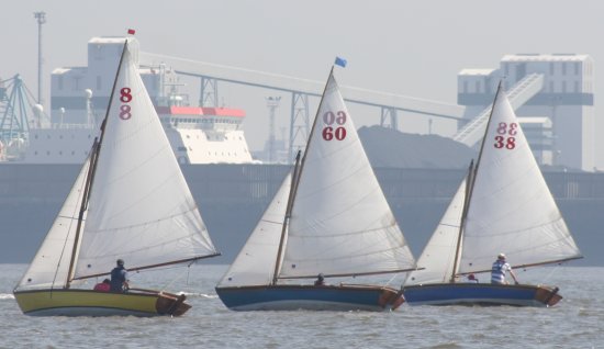 Seabird half rater sailboat under sail