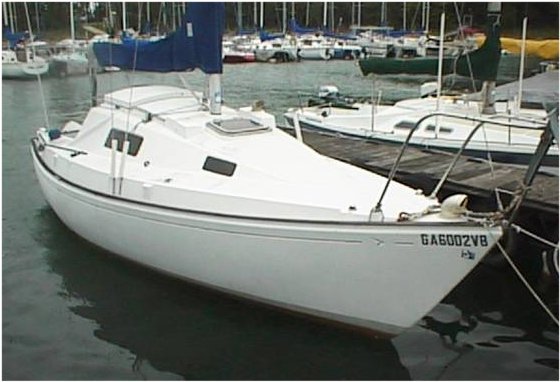 Seafarer 24 sailboat under sail