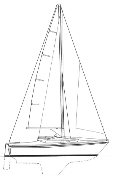 Seamaster sailer 815 sailboat under sail