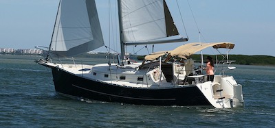 Seaward 32rk sailboat under sail