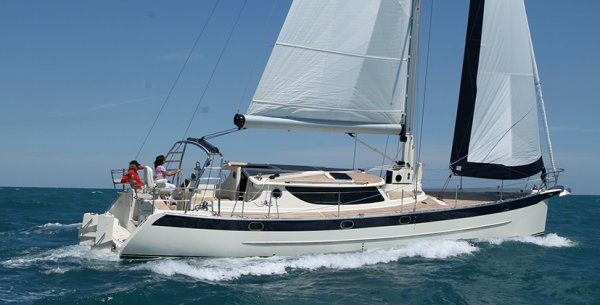 Seaward 46rk sailboat under sail