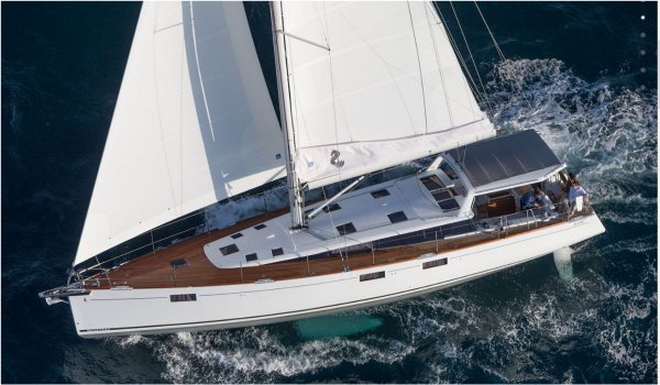 Sense 57 Beneteau sailboat under sail
