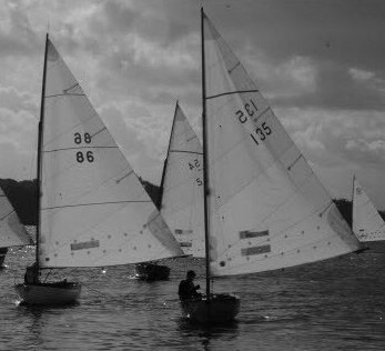Shannon one design sailboat under sail