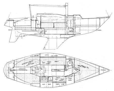 She 27 sailboat under sail