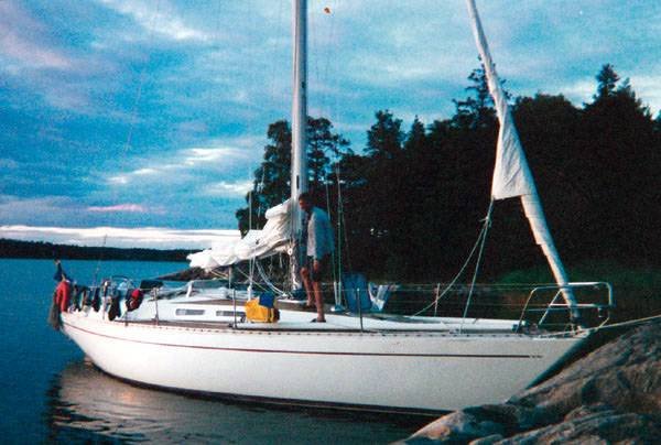 She 36 sailboat under sail