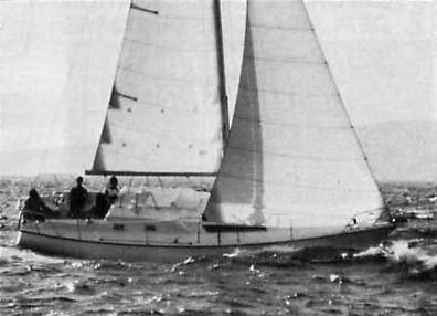Shogun cnso sailboat under sail