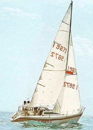 Show 24 sailboat under sail