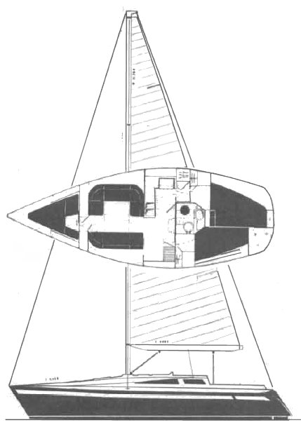 Show 36 sailboat under sail