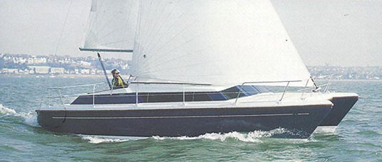 Snowgoose 37 elite prout sailboat under sail