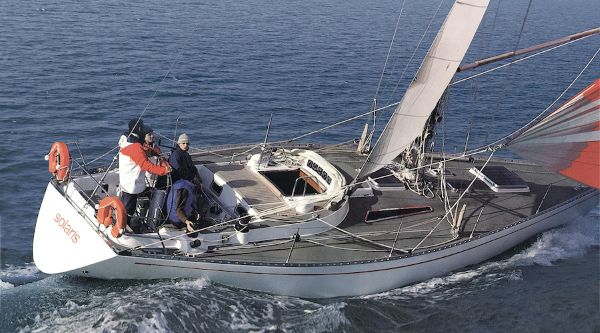 Solaris 36 maas sailboat under sail
