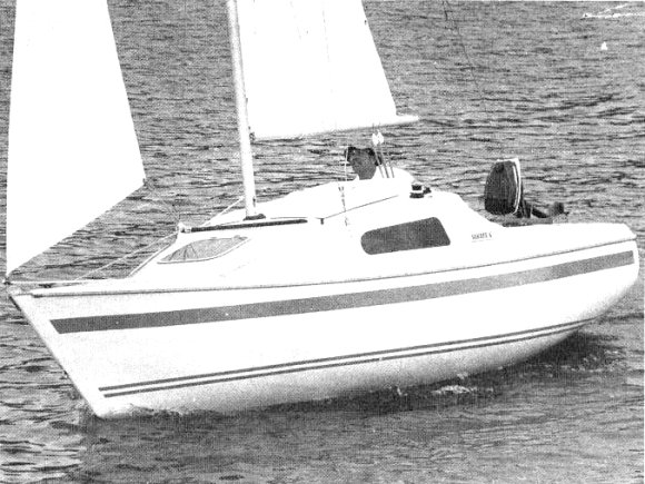 Sonata 6 sailboat under sail