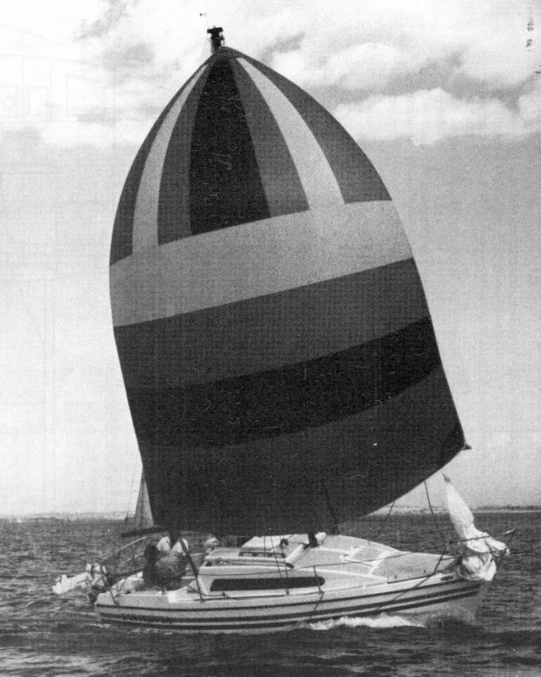 Sonata 7 sailboat under sail