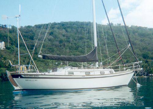 Southern cross 31 sailboat under sail