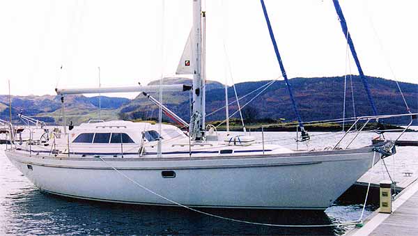 Sovereign 40 sailboat under sail