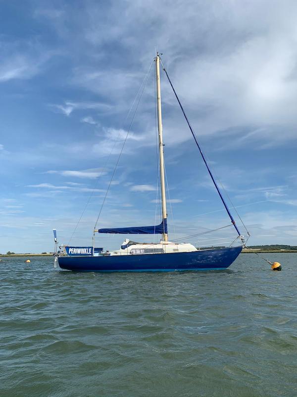 Sprinter 32 sailboat under sail