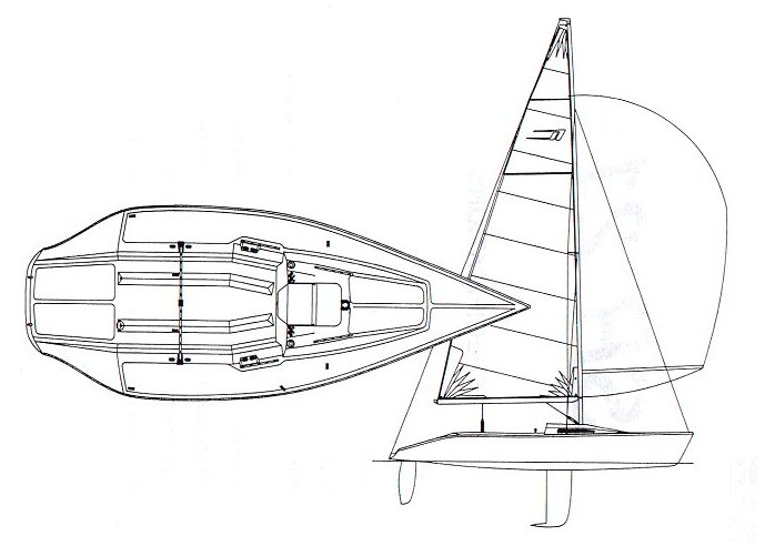 Sr 21 sailboat under sail