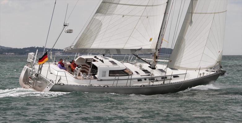 Stadtship 54 sailboat under sail