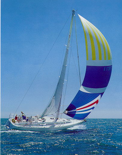 Starlight 39 sailboat under sail