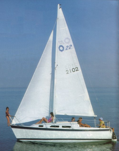 Starwind 22 sailboat under sail