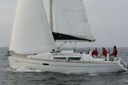 Sun odyssey 36i perf jeanneau sailboat under sail