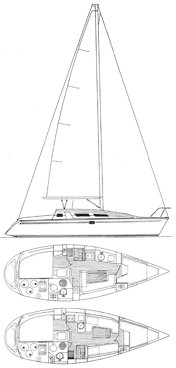 Sun odyssey 31 jeanneau sailboat under sail