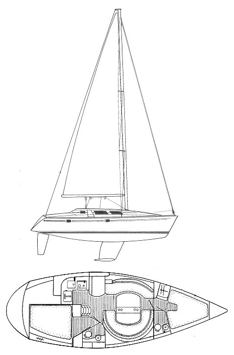 Sun odyssey 34 jeanneau sailboat under sail