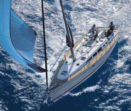 Sun odyssey 43 jeanneau sailboat under sail