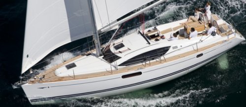 Sun odyssey 45 ds Jeanneau sailboat under sail