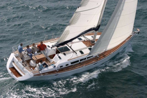 Sun odyssey 49 jeanneau sailboat under sail