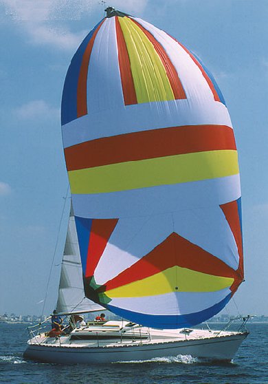 Sun rise 34 jeanneau sailboat under sail