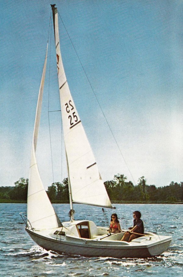 Sundance 20 sailboat under sail