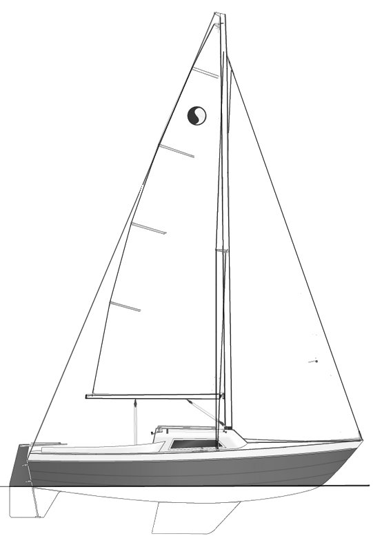 Svendborg senior 19 sailboat under sail