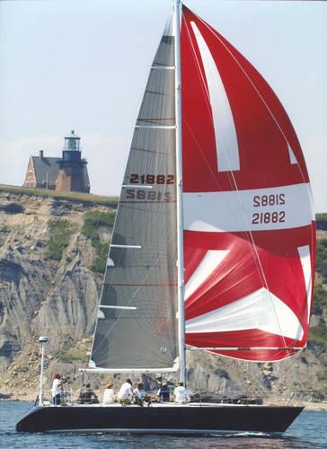 Swan 39 sailboat under sail