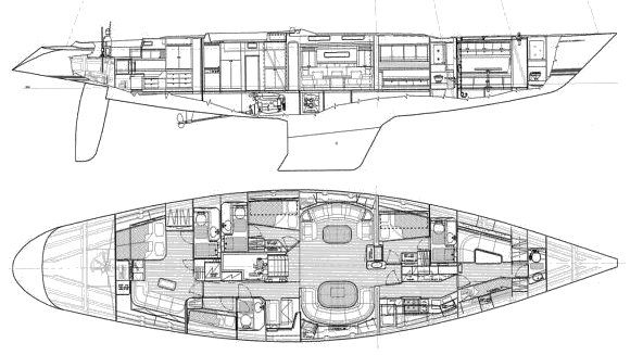 Swan 77 sailboat under sail