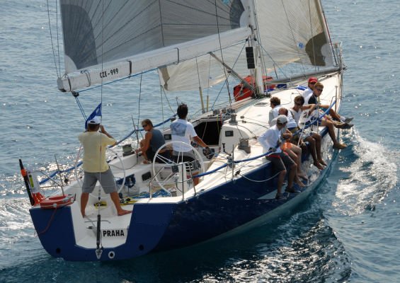 Sydney 46 sailboat under sail