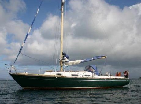 Taos 34 sailboat under sail