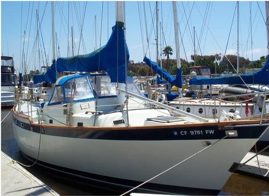 Tartan 41 passagemaker sailboat under sail