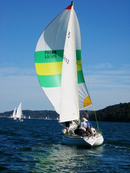 Tasman 26 sailboat under sail