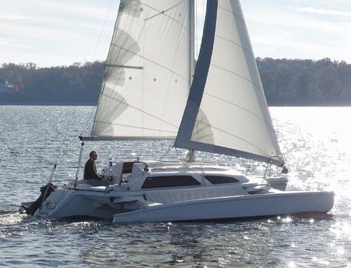 Telstar 28 sailboat under sail