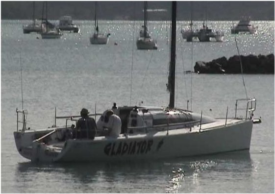 Thompson 980 sailboat under sail