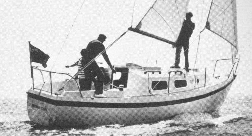 Tiger 25 westerly sailboat under sail
