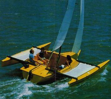 Trampeagle sailboat under sail