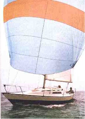 Trapper 300 sailboat under sail