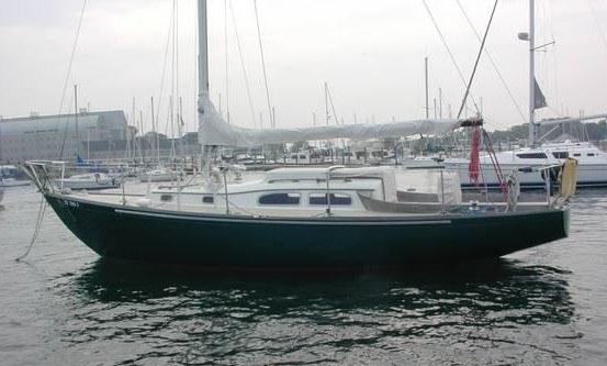 Tripp lentsch 29 sailboat under sail