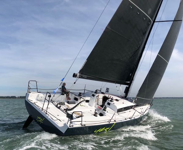 Jpk 1180 sailboat under sail